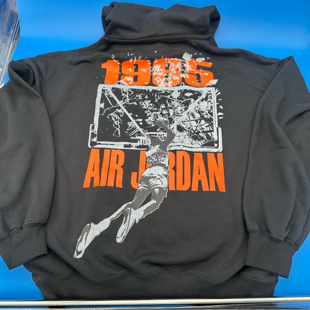 Nike Black Hoodie with White Graphic